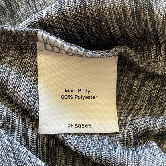 Zella Womens Medium Gray Long Sleeve V-Neck Lightweight Hoodie Top - Picture 5 of 6